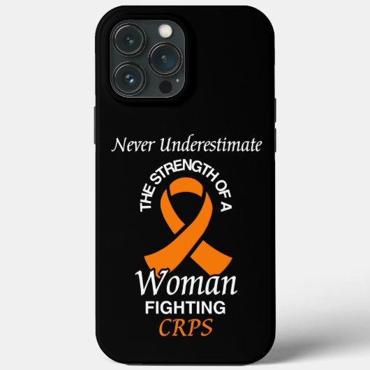 Nie unterschätzen/Band/Frau...CRPS Case-Mate iPhone Hülle (Rückseite)