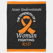 Nie unterschätzen/Band/Frau...RSD Fleecedecke (Vorderseite)