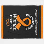 Nie unterschätzen/Band/Frau...RSD Fleecedecke (Vorderseite (Horizontal))