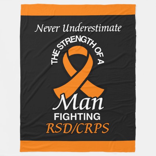 Nie unterschätzen/Band/Mann...RSD/CRPS Fleecedecke (Vorderseite)