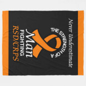 Nie unterschätzen/Band/Mann...RSD/CRPS Fleecedecke (Vorderseite (Horizontal))