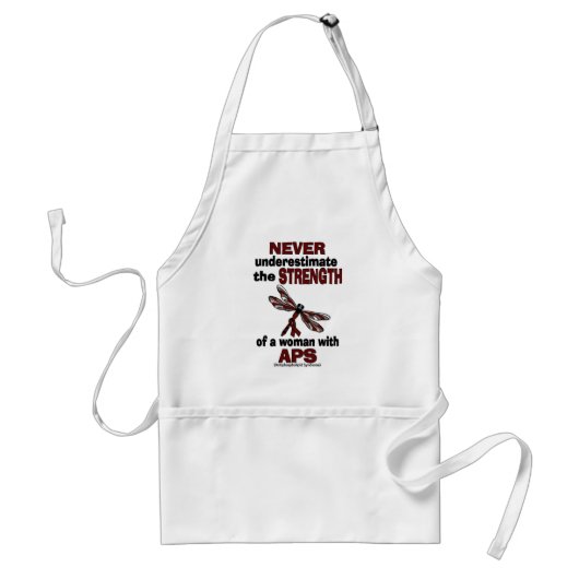 Nie unterschätzen... Frau/Libelle...APS Schürze (Vorne)