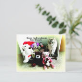 Nie unterschätzen Freunde Postkarte (Stehend Vorderseite)