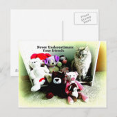 Nie unterschätzen Freunde Postkarte (Vorne/Hinten)