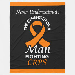 Nie unterschätzen/Schleifen/Mann...CRPS-Fleece-Lee Fleecedecke