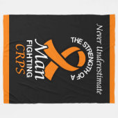 Nie unterschätzen/Schleifen/Mann...CRPS-Fleece-Lee Fleecedecke (Vorderseite (Horizontal))