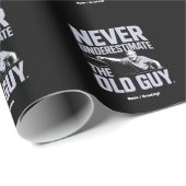 Nie unterschätzen Sie den alten Typ Funny Disc Gol Geschenkpapier (Rolleneckpunkt)