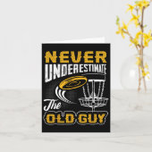 Nie unterschätzen Sie den alten Typ Funny Disc Gol Karte (Gelbe Blume)