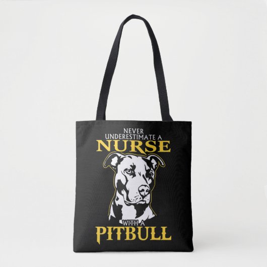 Nie unterschätzen Sie eine Krankenschwester mit ei Tasche (Vorderseite)