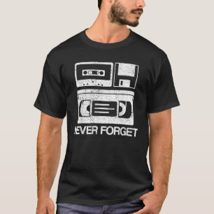 Nie Vergessen Audio-Kassette 70er 80er 90er Gesche T-Shirt