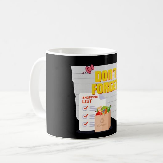 nie vergessen kaffeetasse (Vorderseite Links)