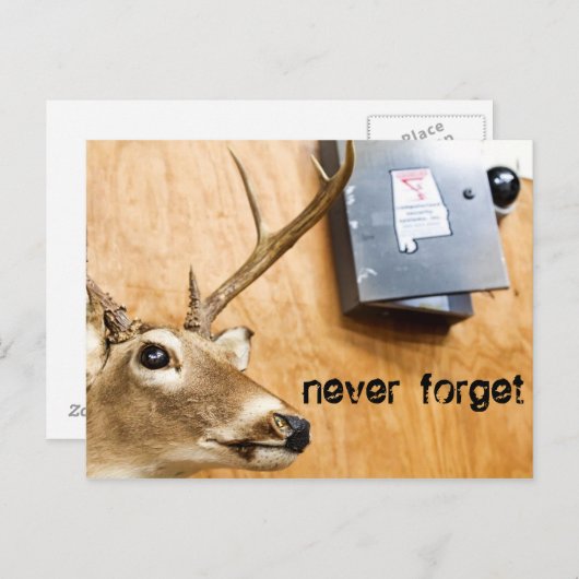 nie vergessen postkarte (Vorne/Hinten)