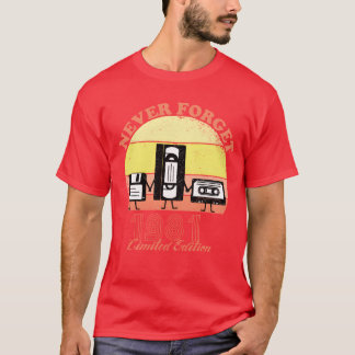 Nie Vergessen Sie 1981 Geburtstags Limited Edition T-Shirt