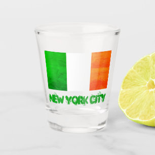 Nie Vergessener NYC Irischer Stolz – Irische Flagg Schnapsglas