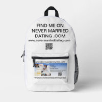 Nie Verheiratet Verabredet Back Pack