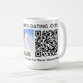 Nie Verheiratet Verabredet. Com-Tasse Kaffeetasse (VorderseiteRechts)