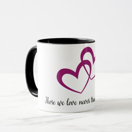 Nie Verlassen Tasse (Vorderseite Links)