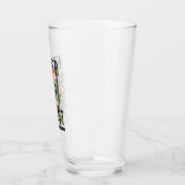 Nie verloren floral Slogan Glas (Links)
