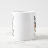 Nie verloren floral Slogan Jumbo-Tasse (Vorderseite)