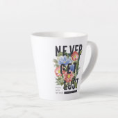 Nie verloren floral Slogan Milchtasse (Rechte Ecke)