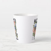 Nie verloren floral Slogan Milchtasse (Vorderseite)