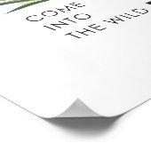 Nie verloren floral Slogan Poster (Ecke)