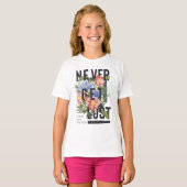 Nie verloren floral Slogan T-Shirt (Vorne ganz)