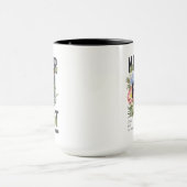 Nie verloren floral Slogan Tasse (Zentrum)