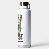 Nie verloren floral Slogan Trinkflasche (Rückseite)
