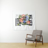 Nie verloren floral Slogan Wandteppich (Beispiel (Horizontal))