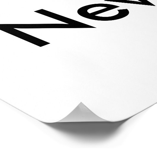 Nie! Vielleicht. Poster (Ecke)