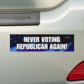 Nie wählenrepublikaner wieder! autoaufkleber (Auf Auto)