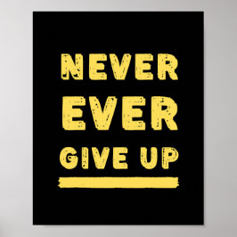 Nie wieder aufgeben poster