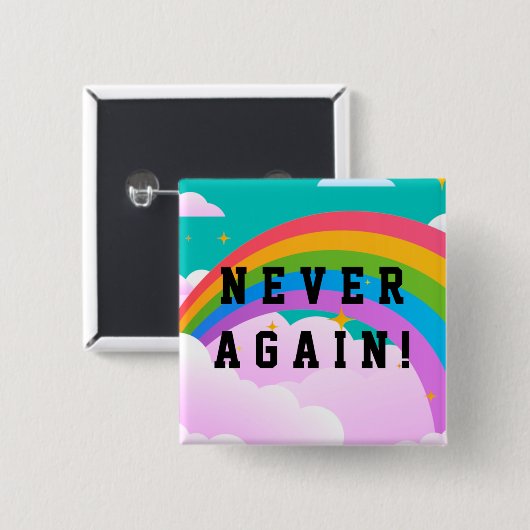 NIE WIEDER BUTTON (Vorne & Hinten)