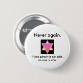 Nie wieder button (Vorne & Hinten)