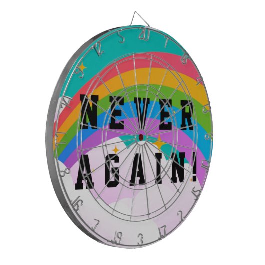 NIE WIEDER DARTSCHEIBE (Vorderseite Links)