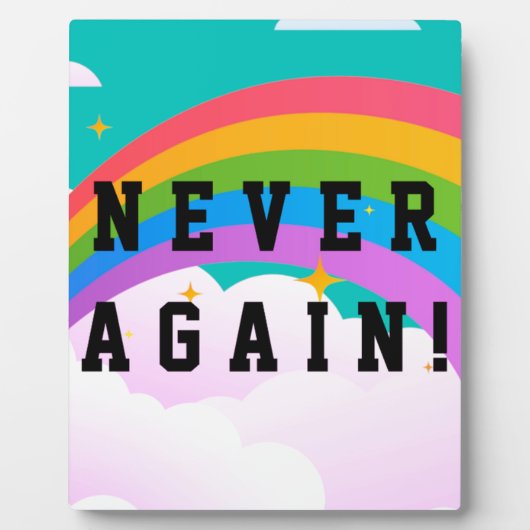 NIE WIEDER FOTOPLATTE (Vorderseite)