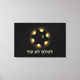 Nie wieder Fraktal Star von David Leinwanddruck