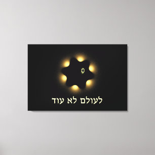 Nie wieder Fraktal Star von David Leinwanddruck