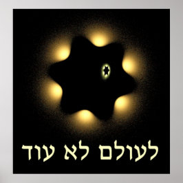 Nie wieder Fraktal Star von David Poster