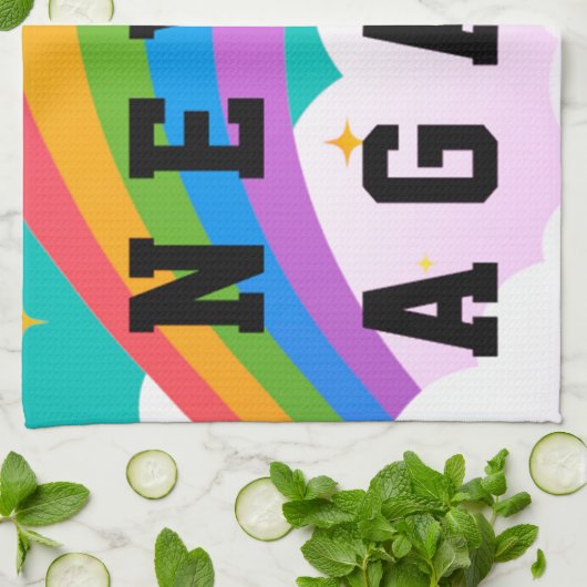 NIE WIEDER GESCHIRRTUCH (Gefaltet)