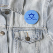 Nie wieder jüdische Erinnerung an den Holocaust Button (Beispiel)