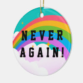 NIE WIEDER KERAMIK ORNAMENT (Links)