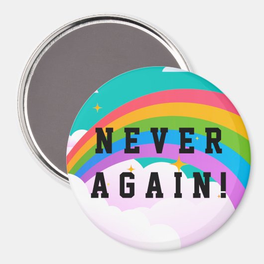 NIE WIEDER MAGNET (Vorderseite/Rückseite)