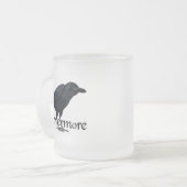 nie wieder Rabe 3D Mattglastasse (Vorderseite Links)