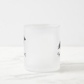 nie wieder Rabe 3D Mattglastasse (Mittel)