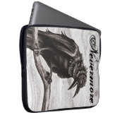 Nie wieder Rabe in der Nebel-Hülse Laptopschutzhülle (Vorne Rechts)