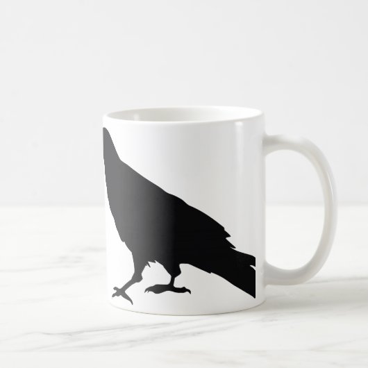 Nie wieder Rabe Kaffeetasse (Rechts)