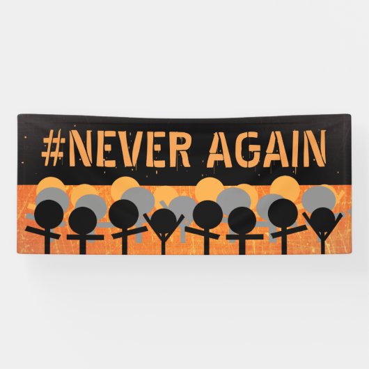 Nie wieder Walkout Gun Reform Protest Banner (Horizontal)