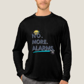 💤 Nie wieder. Wecker. Tri-Blend Shirt (Vorderseite)